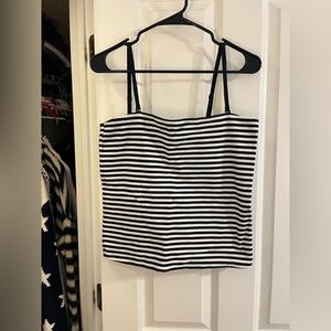 GAP Black & White Striped Strapless Women's Camisole